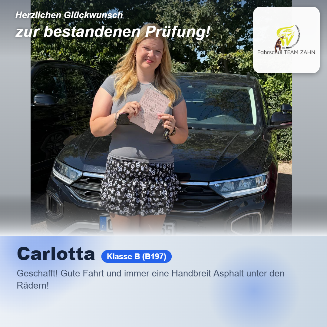 Bestandene Prüfungen Juli 2026