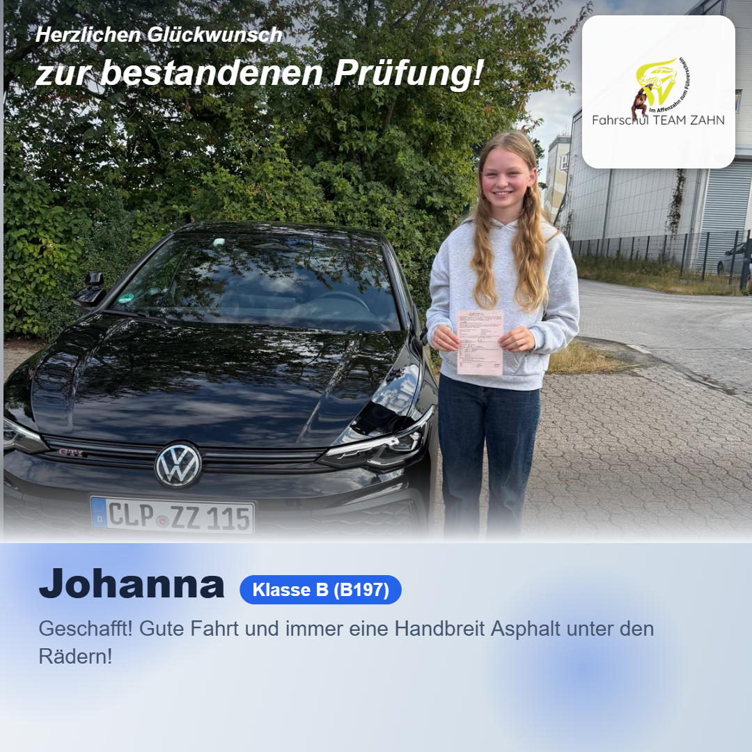 Bestandene Prüfungen Juli 2026