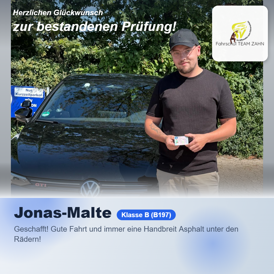 Bestandene Prüfungen Juli 2026