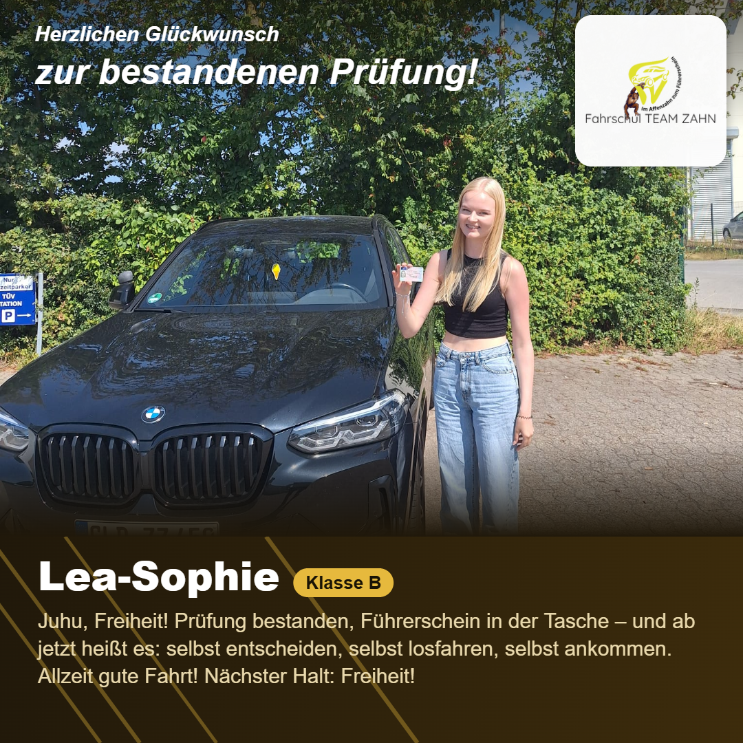 Bestandene Prüfungen August/September 2026